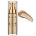 Firstfly Liquid Luminizer, Waterproof Moisturizing Light Shimmer Glow Illuminator for Face & Body, All In One Makeup Liquid Illuminator, Summer Body Luminizer, Face Body Highlighter(#05 Champagne Gold)