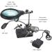 Magnifying Glass with LED Light 2.5X 7.5X 10X Lens Helping Hands Magnifier Soldering Station with Clamp and Alligator Clips for Soldering Assembly Repair Modeling Crafts - Buy Online on GoSupps.com