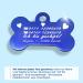Personalized Bone-Shaped Pendants for Medium & Large Dogs and Cats | Ibera Gifts - Custom Engraved Dog Collars & Neckbands in Blue Hearts - Buy Online on GoSupps.com