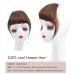 Buy Clip in Bangs One Piece Pony Hair Clip 100% Remy Human Hair for Women & Girls Light Brown French Bangs - Buy Online on GoSupps.com