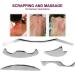 Verdant Touch Stainless Steel Gua Sha Cockroach Massage Tool Set - 5-Part Professional Health Care for International Shipping - Buy Online on GoSupps.com