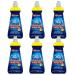 Rinse Aid Lemon Fragrance Dishwasher Shine Liquid 400ml x 6 Original Professional Industrial Machine Deep Cleaner Sparkle Glass with Welari Thank You Card Pack of 6