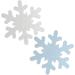 Edible Wafer Snowflake Pre-Cut Cupcake Toppers - 24pc - Buy Online on GoSupps.com