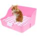 VANZACK Box Rabbit Toilet Pet Toilet Little Pig Pee Toilet Pet Drawer Potty Rabbit Potty Pet Supply Pet Pee Toilet Bunny Toilet Pet Potty Bunny Potty Pet Litter Tray Pet Training Corner 28.5X23.5X15.5CM Pink - Buy Online on GoSupps.com