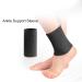 Buy Compression Ankle Support Sleeve | Elastic Ankle Brace for Athletes Dancers & Workers - Breathable Fabric (Black) - International Shipping Available - Buy Online on GoSupps.com