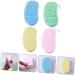 Healeved 4pcs Bath Sponge Set - Portable Baby Body Scrubber & Shower Tool - Child Household Bath Accessory - Sponge Brush 13x7cm - Buy Online on GoSupps.com