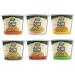 ZENB Pasta Agile Bowl - Made From 100% Yellow Peas, Gluten Free, Non-GMO & Vegan, 13g of Protein & 9g of Fiber, On the Go Meal, Variety Pack - (Pack of 6)