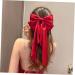 DRESSOOS Satin Ribbon Hairpin Hair Clips for Bows for Hair Giant Bow Hair Clips Red Hair Bow Hair Clips for Makeup Barrettes for Thick Hair Large Hair Bows for Dense Miss Holder - Buy Online on GoSupps.com