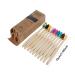 Beedozo Charcoal Toothbrushes | Eco-Friendly Bamboo & Soft Bristles | Travel-Friendly in 10 Colors - Buy Online on GoSupps.com