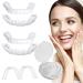 Frenzify 1 pair of teeth for plug in cosmetic veneers teeth provisional dentures veneers artificial teeth at the top and bottom prostheses fake teeth for men women