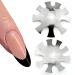 Deep Oval Easy French Smile Line Nail Art Manicure Edge Trimmer Nail Cutter Acrylic Tool with 9 Sizes HJ-NAT200-FS13