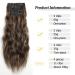 YDDM Hair Extensions - 24-Inch Wavy Clip-in Extensions for Women | Affordable Synthetic Hair | Full Head Coverage | P8D/22# - Buy Online on GoSupps.com