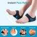 Heel Cups for Pain Relief | Plantar Fasciitis Heel Spur Bursitis & Cracked Heels - Black (1 Pair) - Size S - Buy Online on GoSupps.com