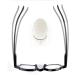 Kodilin Round Square Reading Glasses for Men & Women - Anti-Blue Light Spring Hinge Multiple Prescriptions (1.0 - 3.5) Perfect for Computers & Gaming - Black - Buy Online on GoSupps.com