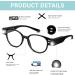 LED Reading Glasses with Lights - Bright Magnifying Glasses for Nighttime Reading & Blue Light Blocking - Buy Online on GoSupps.com