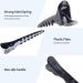 Glamfields 6 Pack Professional Shark Hair Clips - Non-Slip Grip & Wide Teeth for Easy Styling - Rose Red - Buy Online on GoSupps.com