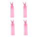 Hair Root Fluffy Clip 4 Pcs Non-Slip Cold Wave Curling Iron for Home Showers Salon DIY Styling Tools (Pink)