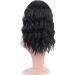 Yzjyb Short Curly Wavy Synthetic Cosplay Wig - Black & Dark Brown Shoulder-Length Women s Costume Wig - Buy Online on GoSupps.com