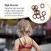 budiniao 20 Pieces Hair Ring Seamless High Elasticity Stretchy Preppy Style Adjustable Hairs Rope Bobbles Styling Accessories Coffee - Buy Online on GoSupps.com