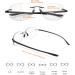 Buy Devirld Photochrome Transition Bifocal Reading Glasses - Frameless HD Blue Light Filter UV400 Ideal for Gaming & Close Use - Stylish Black 1.0x - Buy Online on GoSupps.com