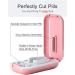 DUBSTAR Small Pill Cutter - Portable Pink Pill Splitter for Small & Large Pills - Vitamins & Tablets Cutter for Purse & Pocket - Pretty Pill Crusher - Buy Online on GoSupps.com