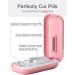 DUBSTAR Small Pill Cutter - Portable Pink Mini Pill Splitter for Small & Large Pills - Pretty Tablet Cutter for Pocket Purse - Cuts Vitamins & Tablets with Ease - Buy Online on GoSupps.com
