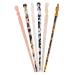 Lurrose 6pcs Acetate Hair Sticks Leopard Printed Twist Hair Sticks Vintage Shell Hairyard Chinese Retro Hairpine Disc Hair Glives Hair Styling Pins for Women
