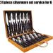 Flatware Sets Home Kitchen Silverware Set 304 Stainless Steel Flatware Set Western Tableware Set with Gift Box Dishwasher Safe (Color : 24 Piece) - Buy Online on GoSupps.com