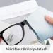 Qing Meng Microfiber Glass Cleaning Cloths - 12 Pack Optician Quality 25x25cm & 15x15cm Anti-Fake Brilliant Towels - Perfect for Eyewear Care! - Buy Online on GoSupps.com