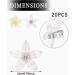 ZAMXHUG Hair Accessories Girls - 20 Pieces White Small Flower Hair Clips Mini Cute Rhinestone Metal Hair Pins for Women Bridal Hair Clips for Girls Wedding Hair Accessories Decorative (2 Styles) - Buy Online on GoSupps.com
