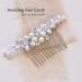 Jakawin Bride Pearl Wedding Hair Comb - Silver Rhinestone Headpiece for Women/Girls | HC043 - Buy Online on GoSupps.com