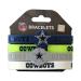 Aminco NFL Silicone Bracelets, 4-Pack Dallas Cowboys