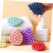 Silicone Shampoo Comb & Scrubber Massager | Scalp & Body Brush for Baby Shower | Dark Blue | 1pc - Buy Online on GoSupps.com