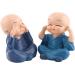 Ornement artisanal en r sine Miokycl statuette de quatre petits moines de Bouddha d coration automobile pour la maison - Buy Online on GoSupps.com