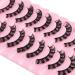 Russian Strip Lashes Natural Look False Eyelashes D Curly Faux Mink Lashes Wispy Fluffy Volume Russian Lashes 3D Effect Fake Eyelashes (10 Pairs) (10 DH02) Dh02 10