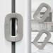 Refrigerator Locks Child Safety Locks 2 Packs Home Fridge Locks Toddler Baby Kids Safety Freezer Door Locks Baby Proofing Cabinet Locks with Strong Adhesive No Tools or Drill Need Grey