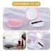 Beaupretty Powder Puff Storage Box & Mini Makeup Sponge Case - Travel-Friendly Cosmetic Clamshell in Pink & Black - Buy Online on GoSupps.com