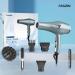 Faszin Ionic Pro Hair Dryer: Fast-Drying Blow Dryer, 2-Speed & 3-Heat Settings, Salon-Grade with Diffuser, Concentrator & Comb - Blue - Buy Online on GoSupps.com