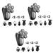 FOMIYES 3 Sets Electric Shaver Beard Clippers Nose Hair Clipper Maquina De Afeitar para Hombre Men Body Shaver Barber Grooming Kit Electric Body Shaver Facial Kit Abs Remover Razor Travel