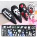 6Pcs Halloween Nail Stamp Plates Set with Various Patterns Spider Webs Pumpkins Bats Skulls DIY Print Manicure Salon Design Perfect Halloween Nail Decoration for Professional DIY Salon - Buy Online on GoSupps.com