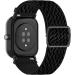 Adjustable Elastic Band for Amazfit Watches | Soft Stretch Nylon Loop Bracelet Strap Replacement in Black - Buy Online on GoSupps.com