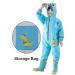 Fewlby Kids Puddle Suit Rain Suit XL/5-6 Years Blue | Waterproof Hooded Raincoat for Boys and Girls | Cartoon Romper Toddler Muddy Suit | All-in-One Rainwear Overalls - Buy Online on GoSupps.com