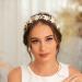 IYOU Bridal Wedding Headband Gold Flower Hair Bands Pearl Beads Headpiece Communion Bride Hair Accessories for Women - Buy Online on GoSupps.com