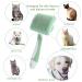 Self-Cleaning Cat Brush & Pet Brush - Gentle Undercoat Removal for All Fur Types (Green) - Buy Online on GoSupps.com