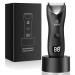 ENSSU Manscape Ball Trimmer/Shaver Men Electric Groin Hair Trimmer Men Body Hair Trimmer for Pubic/Beard/Back Waterproof Body Groomer Kit Men Body Razor Hygiene Tool 033 Black