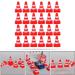Toyandona Mini Warder Set - 30 Robust Plastic Cones for Children s Sports Dog Training & Parkour - Ideal Gift Red - Buy Online on GoSupps.com