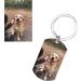 Personalized Dog Memorial Keychain - Custom Pet Picture Keychain for Loss - Sympathy Gift in Rose Gold - Buy Online on GoSupps.com