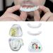 Flipped warm 2 pair of false teeth to put on dentures Perfect smile dentures top below Temporary cosmetic braces Artificial teeth for men and women