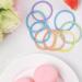 HOYOLS No Metal Hair Elastics Bands - 56 Assorted Baby Color Ponytail Holders for Girls & Women - No Snag Hair Ties - Hair Accessories in Pink Blue Yellow White - 4mm Thick - 7 Colors - Buy Online on GoSupps.com