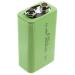 Exell Battery 9-volt NiMH Rechargeable Consumer Top Battery 200mAh